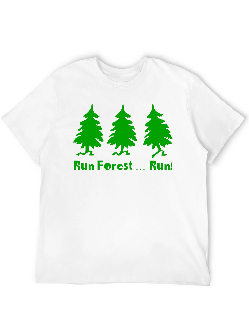 Run Forest Run T-Shirt - Black Cotton Tee