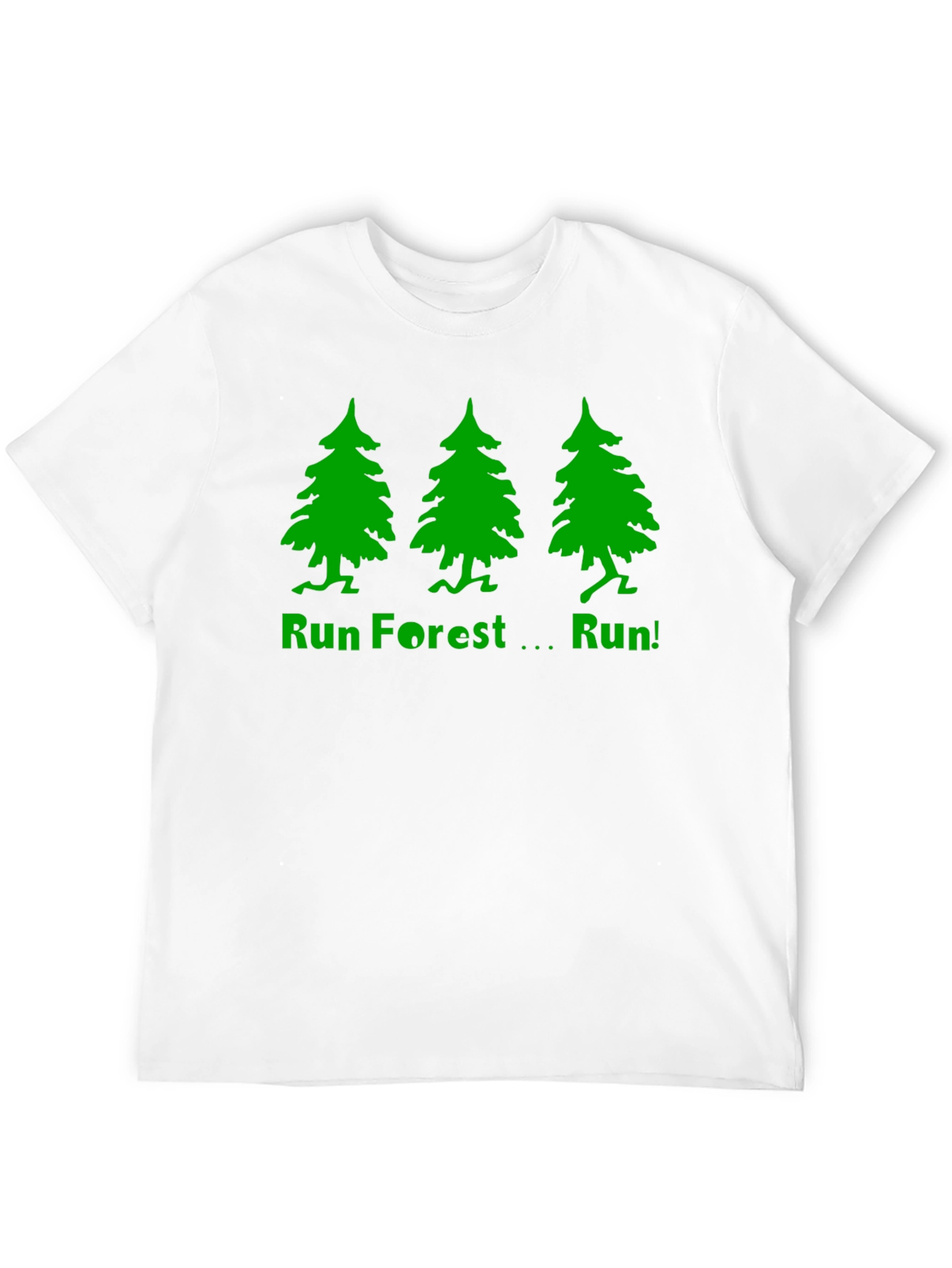 Run Forest Run T-Shirt - Black Cotton Tee