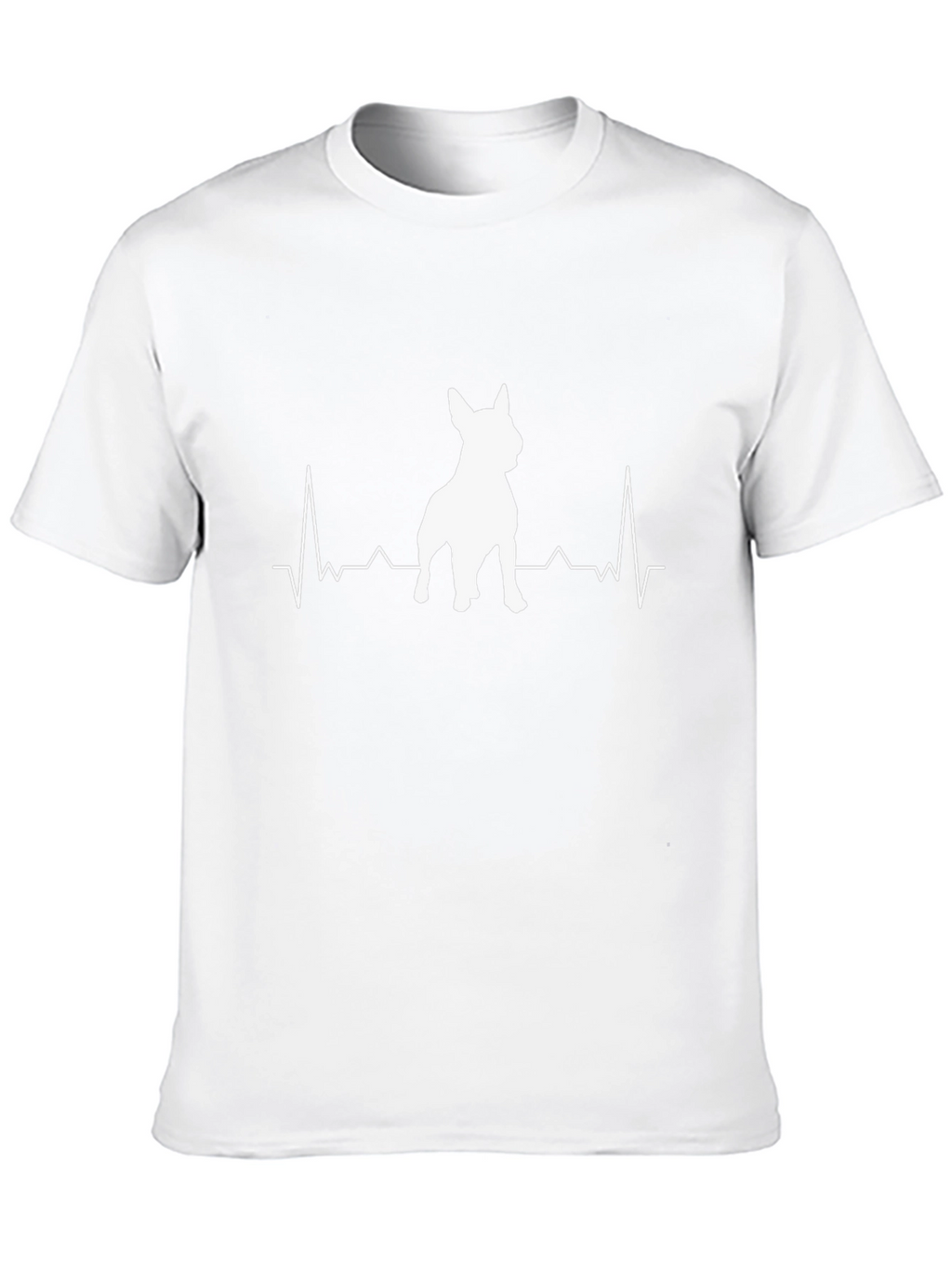 Dog Heartbeat Graphic Tee - Black Cotton