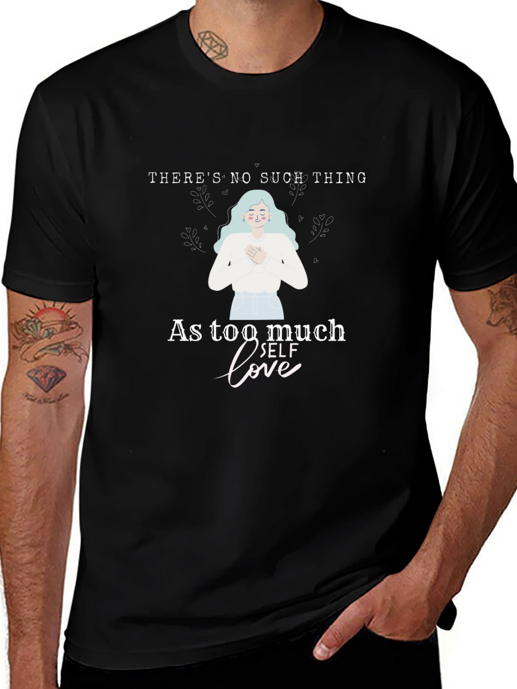 Self Love Graphic Tee - Black Unisex T-Shirt