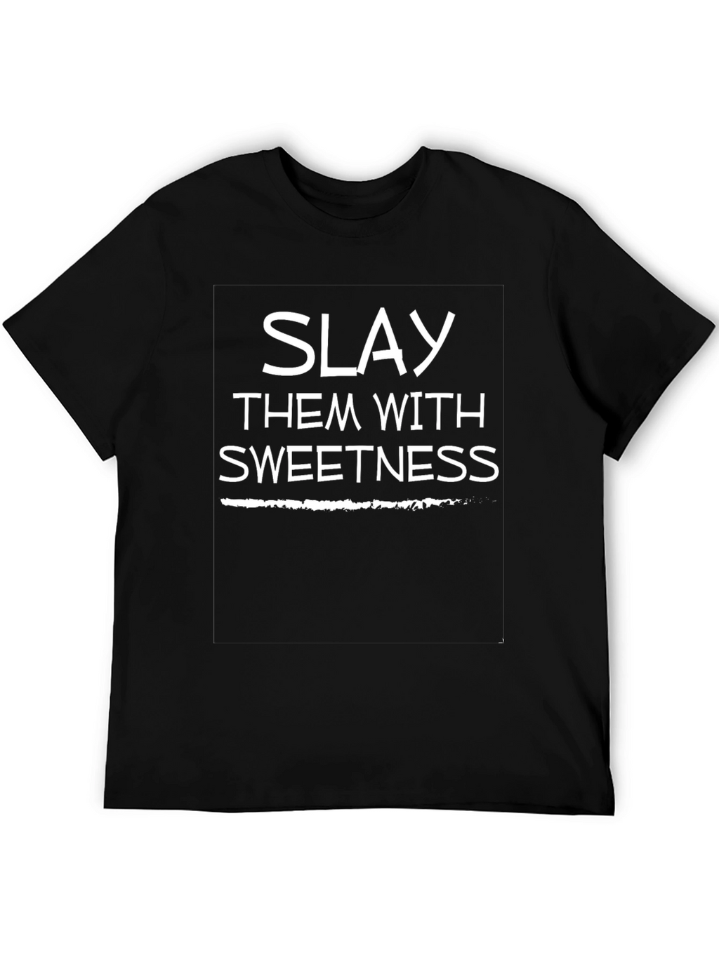 Slay Them With Sweetness Black Graphic Tee