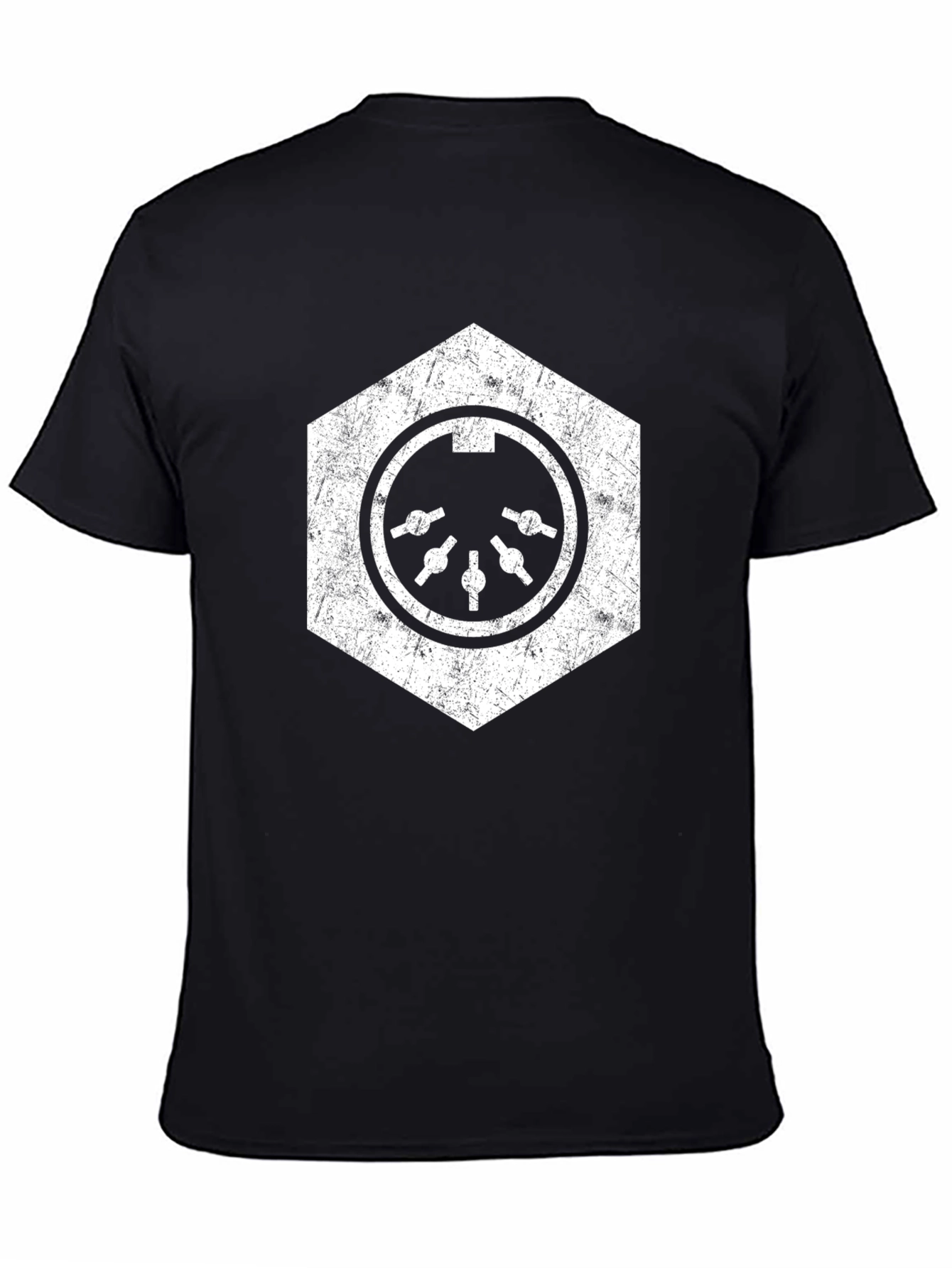 Hexagon MIDI Port Black T-Shirt