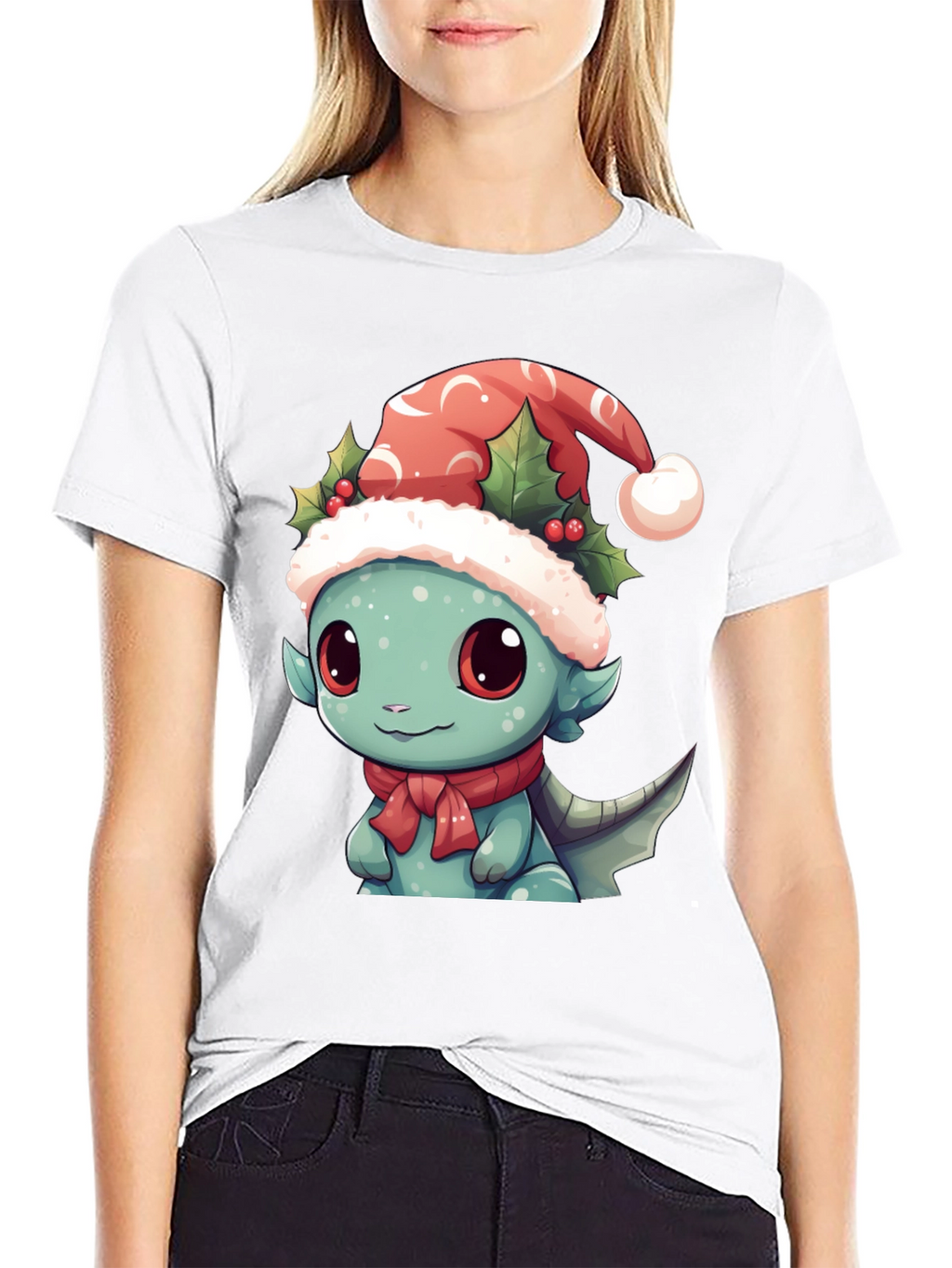 Christmas Dragon T-Shirt - Festive Holiday Apparel