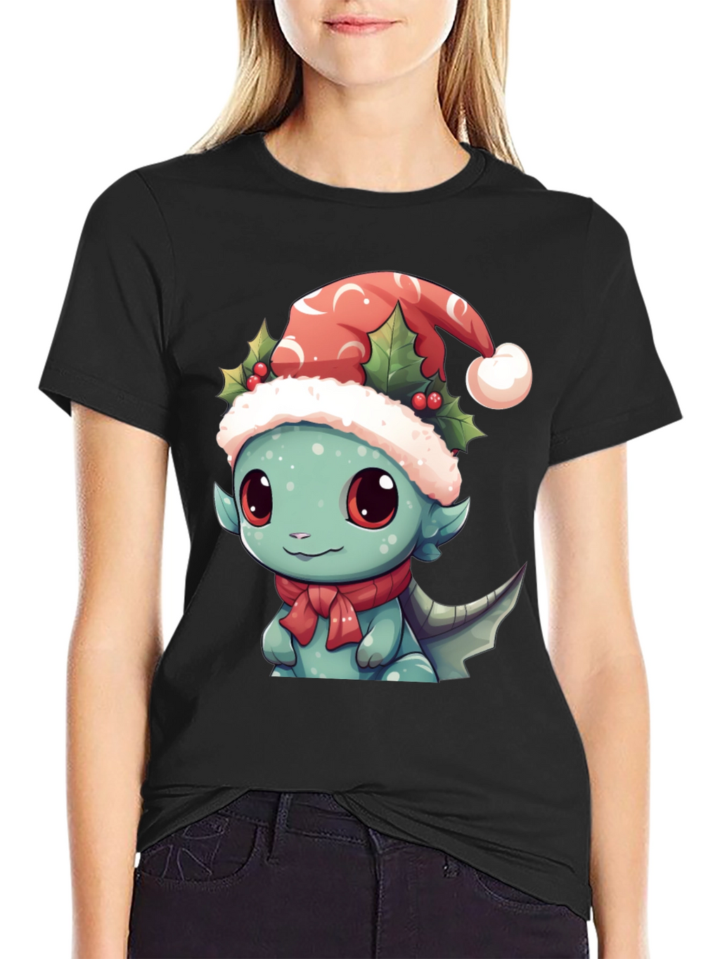 Christmas Dragon T-Shirt - Festive Holiday Apparel
