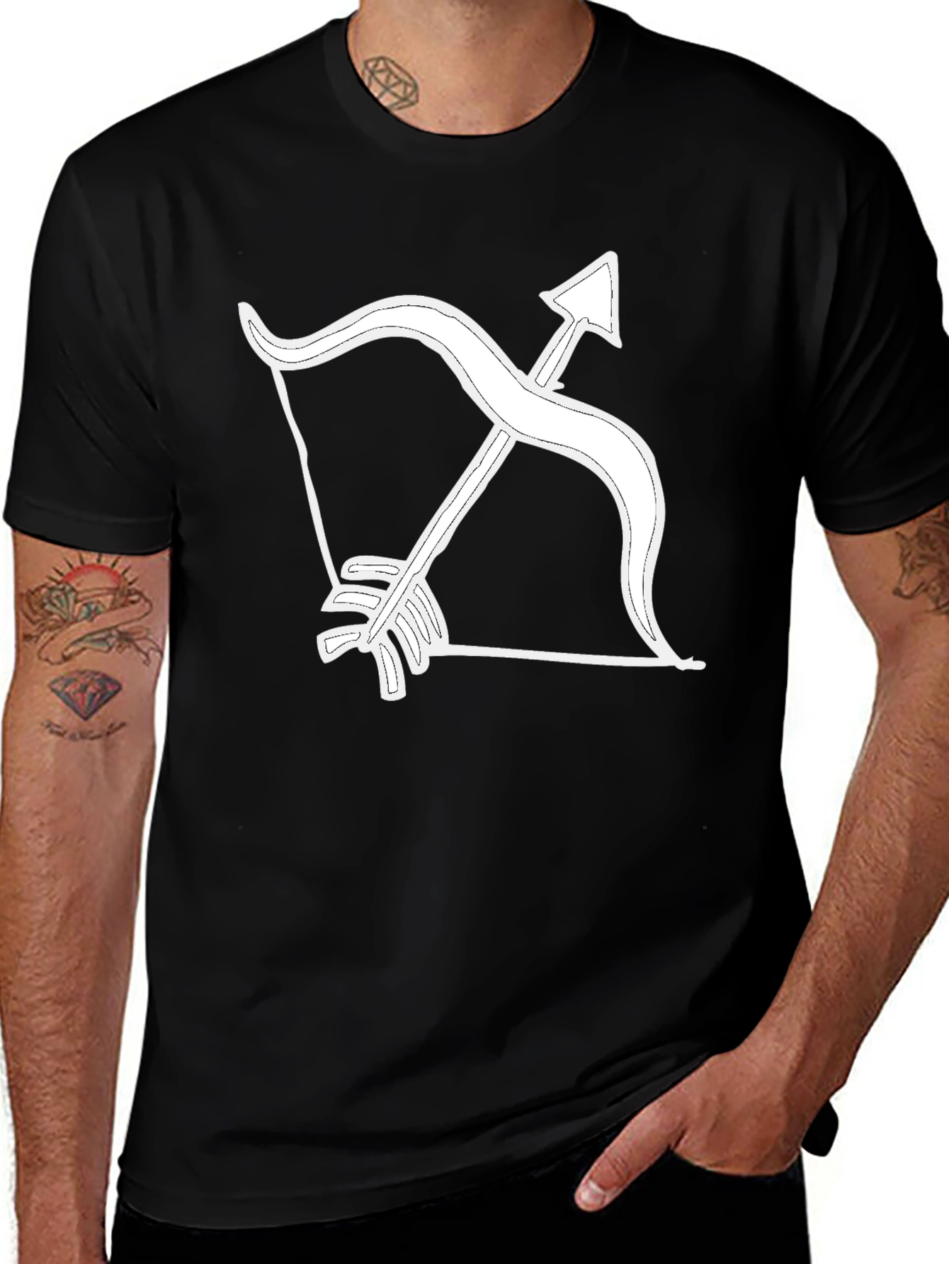 Archer Graphic Tee - Black