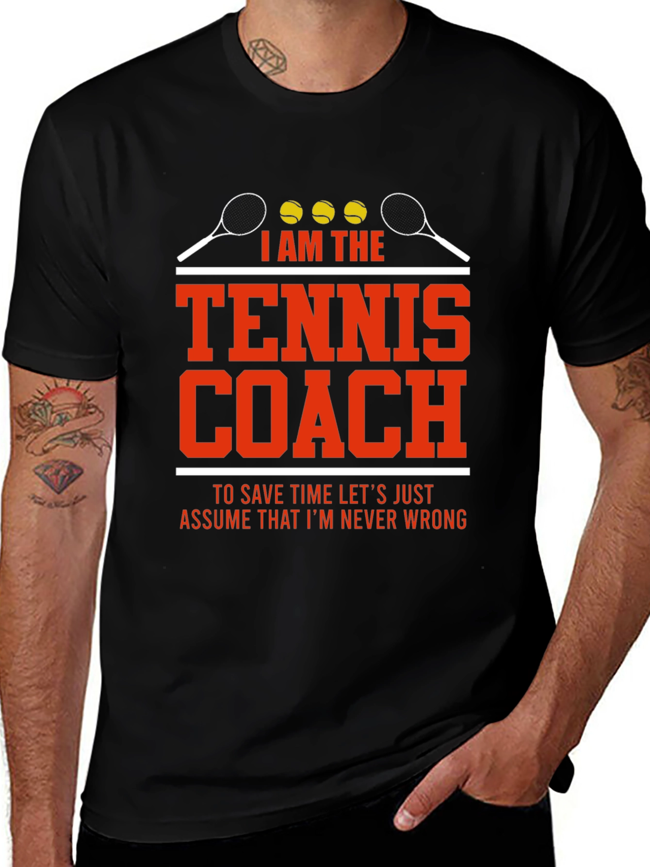 Tennis Coach T-Shirt - I Am The Tennis Coach Tee