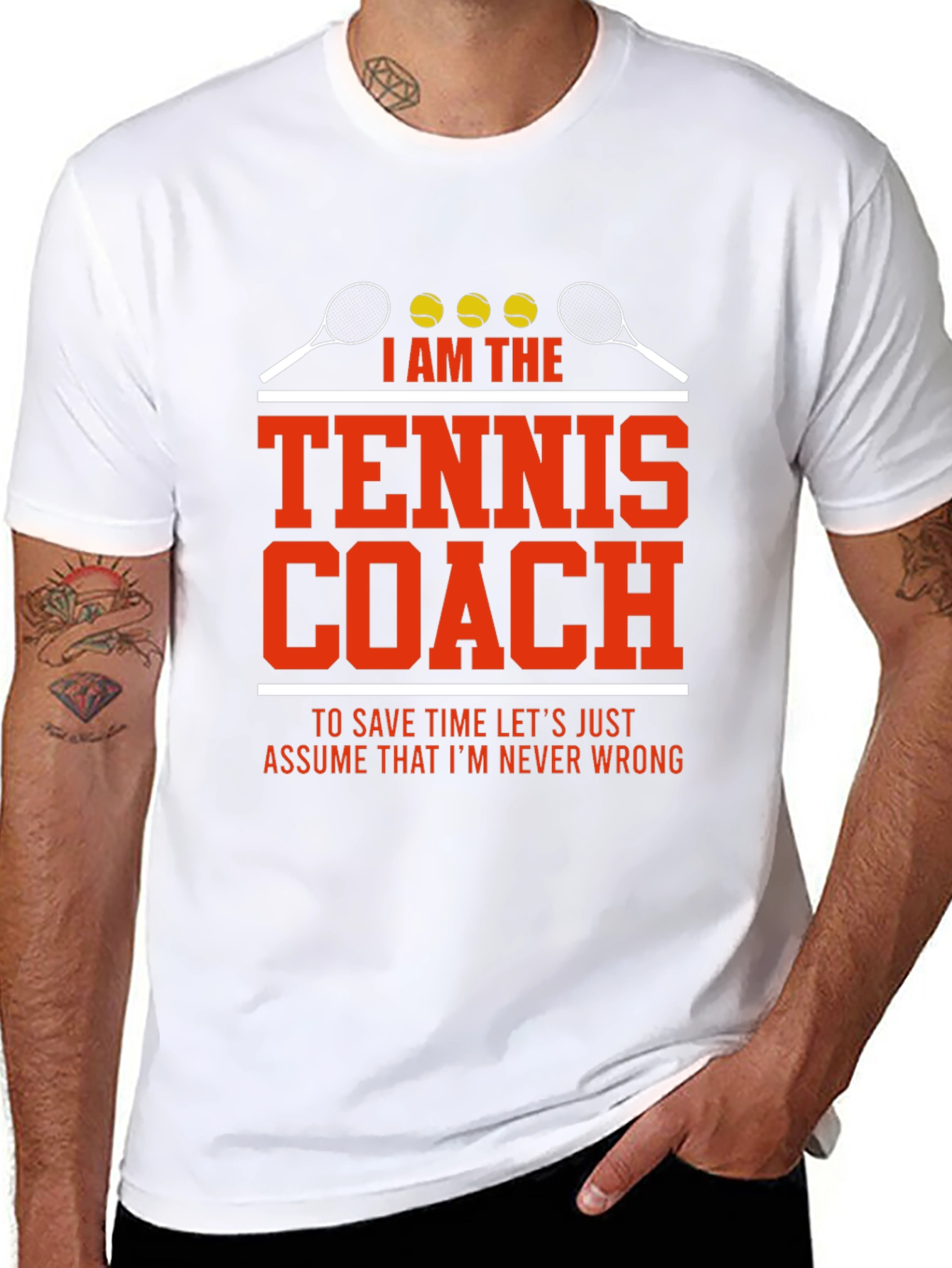 Tennis Coach T-Shirt - I Am The Tennis Coach Tee