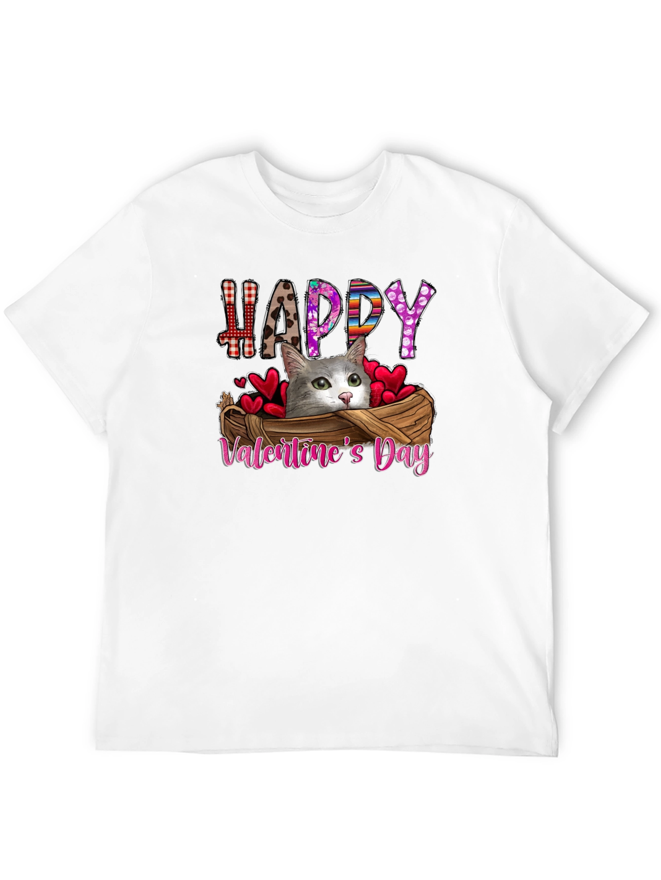 Happy Valentines Day Cat T-Shirt