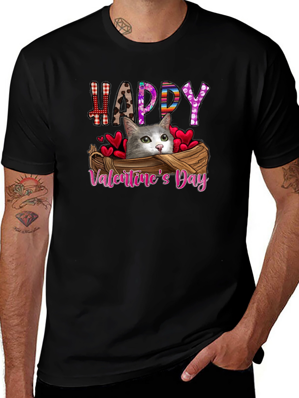 Happy Valentines Day Cat T-Shirt