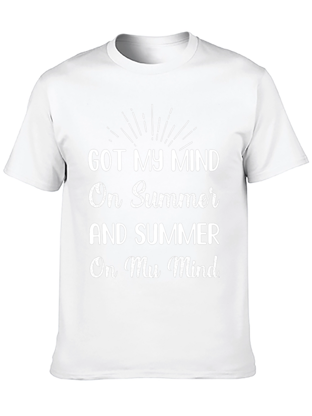 Summer Mind Graphic Tee - Black Cotton T-Shirt