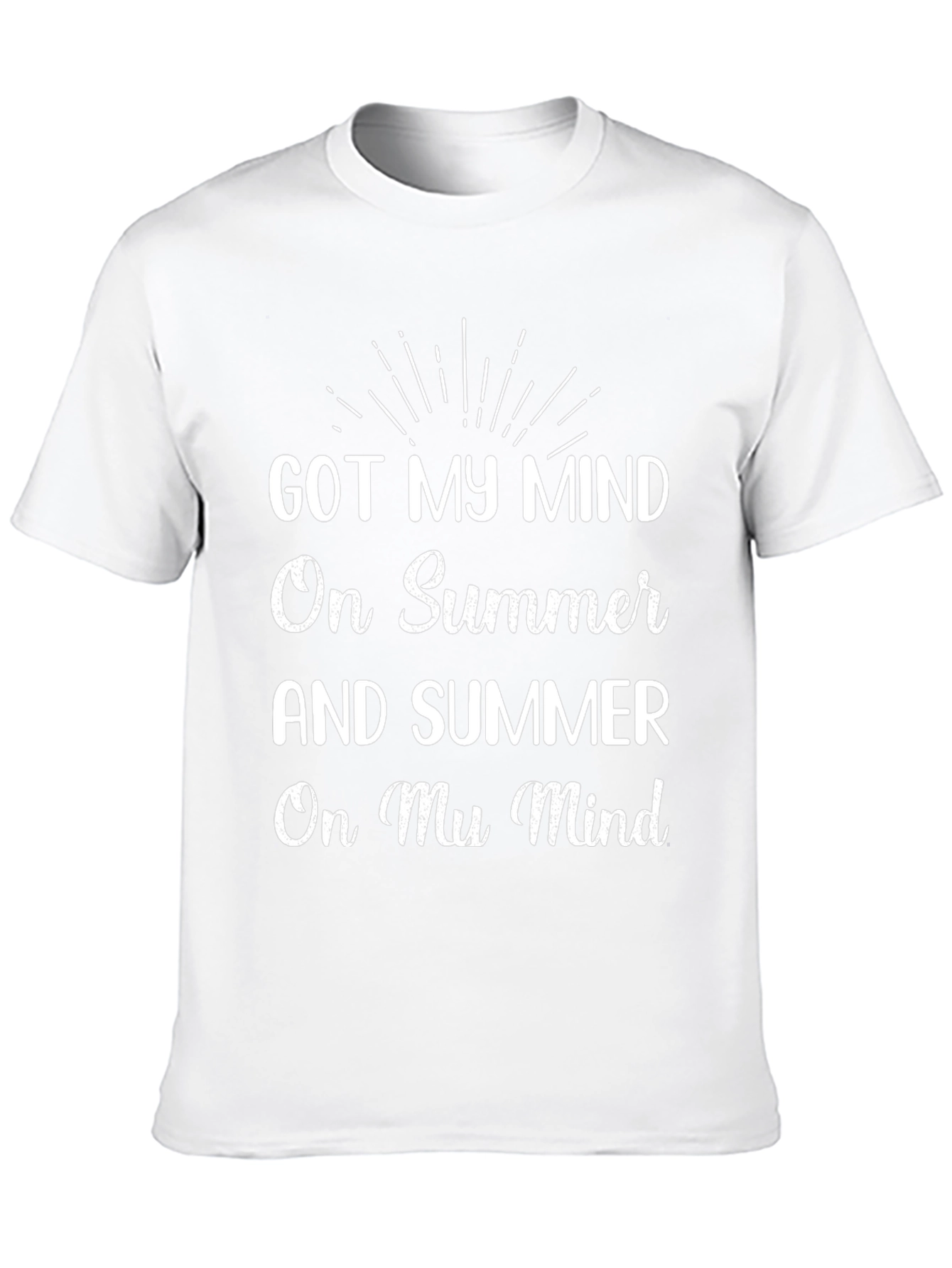 Summer Mind Graphic Tee - Black Cotton T-Shirt