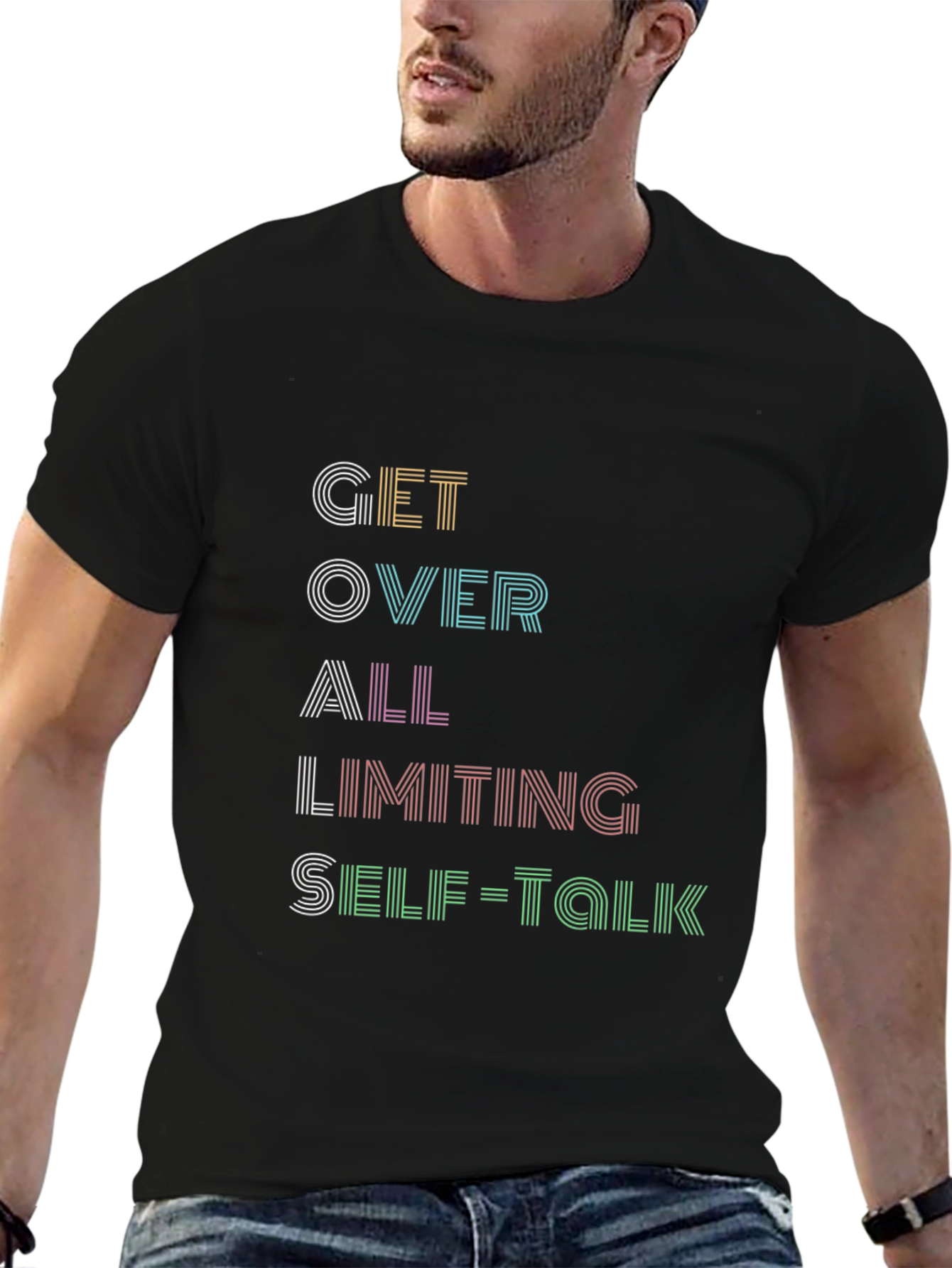 GOALS Black Graphic T-Shirt