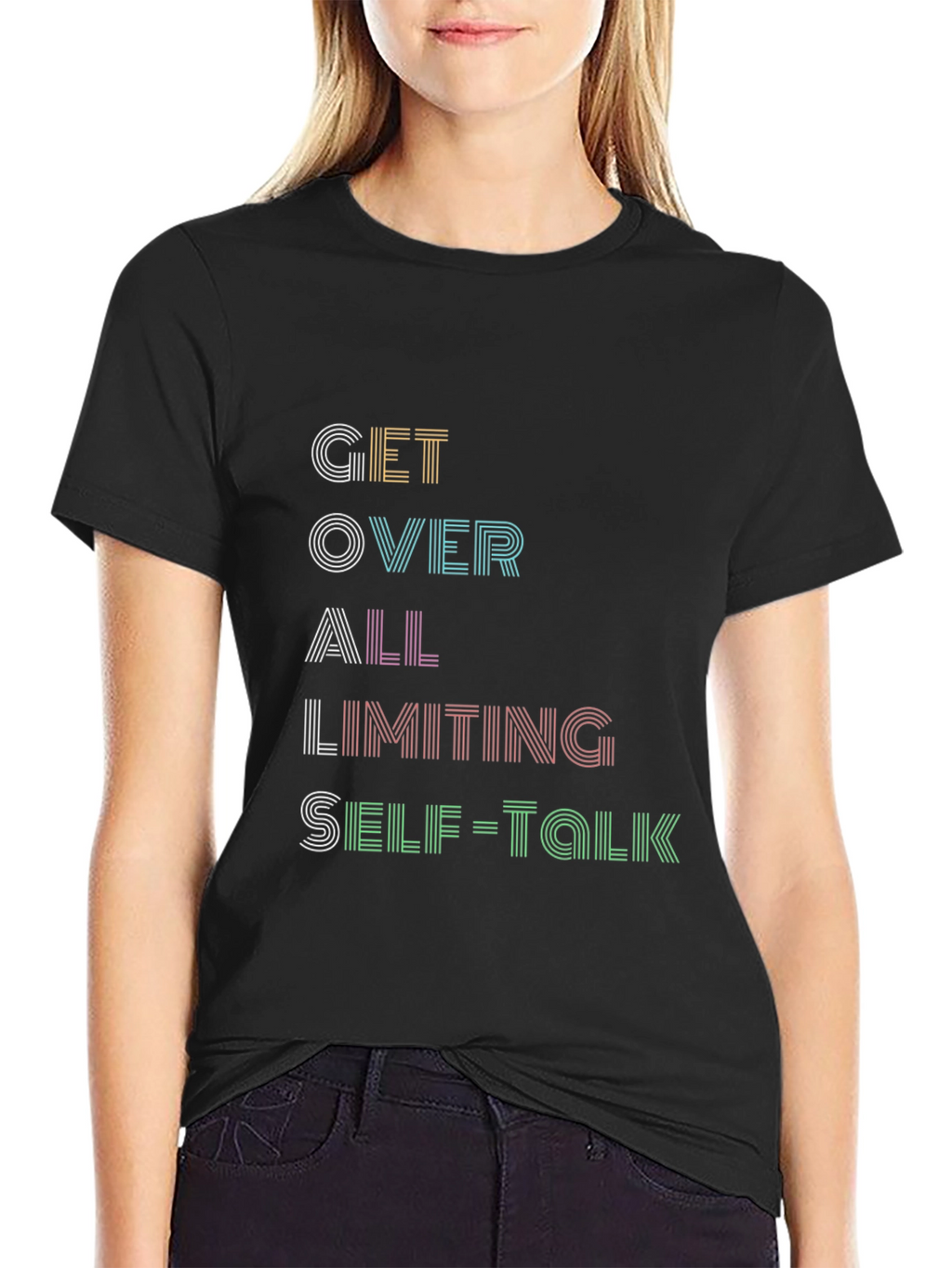 GOALS Black Graphic T-Shirt