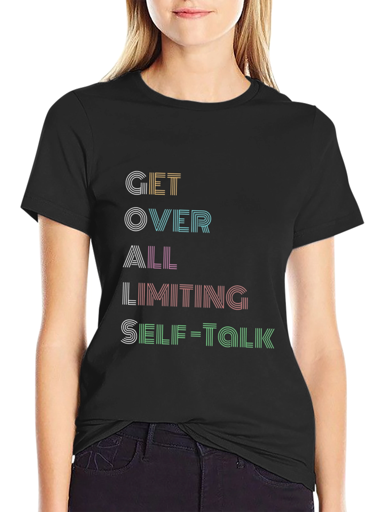GOALS Black Graphic T-Shirt