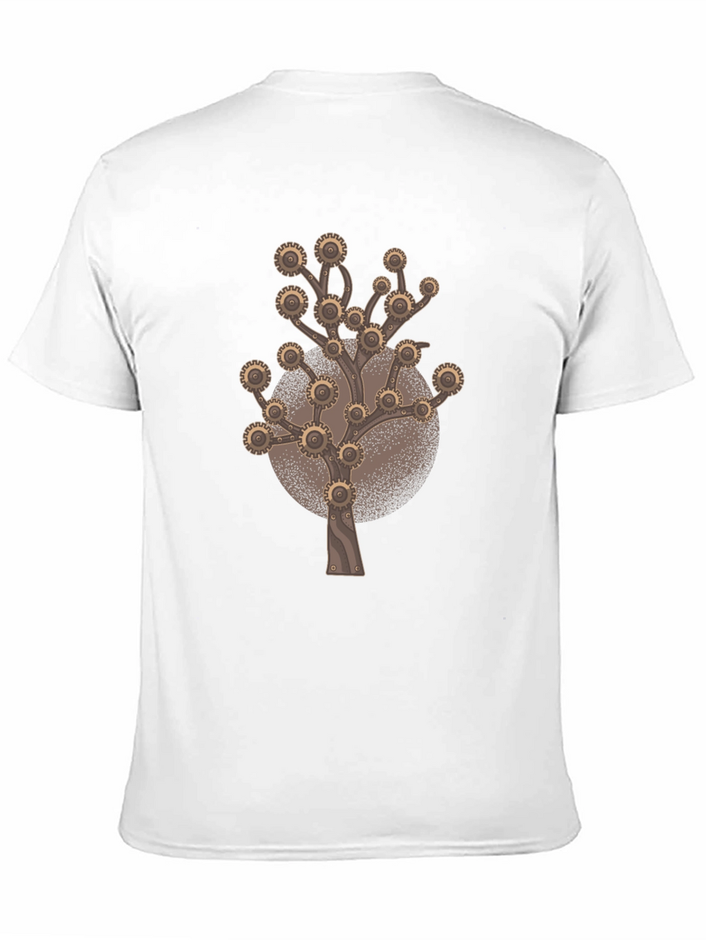 Steampunk Gear Tree Graphic Tee - Unique Design