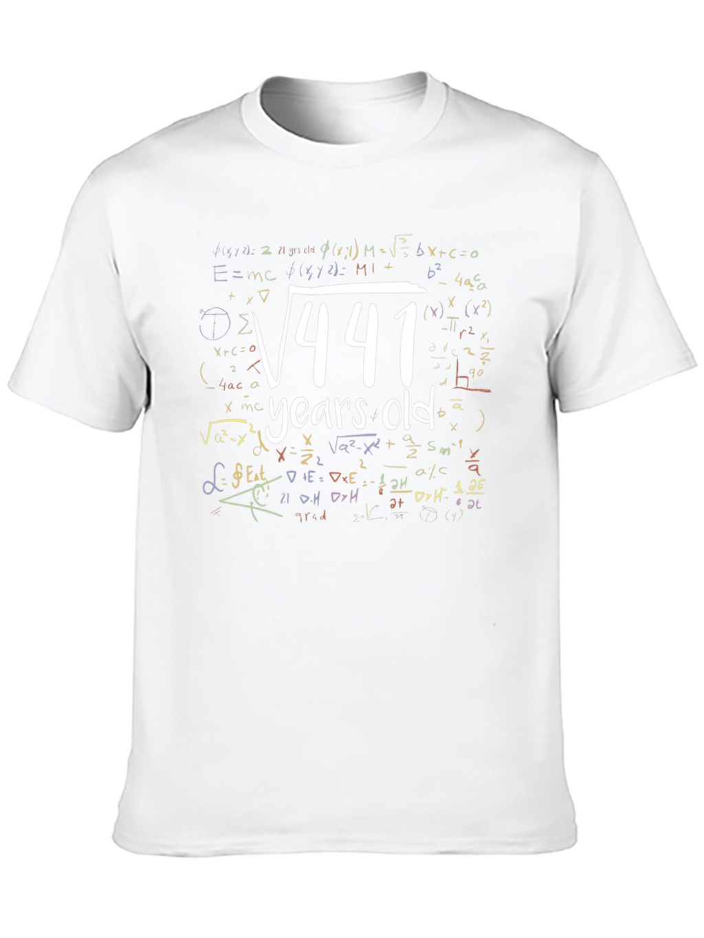 Math 21 Years Old T-Shirt Birthday Gift Idea