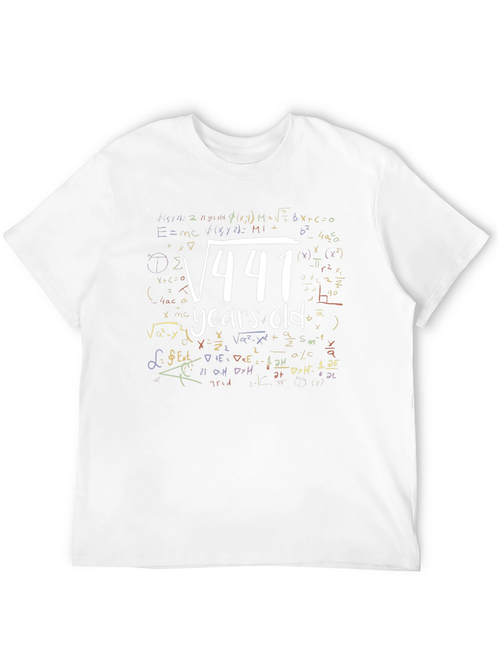 Math 21 Years Old T-Shirt Birthday Gift Idea