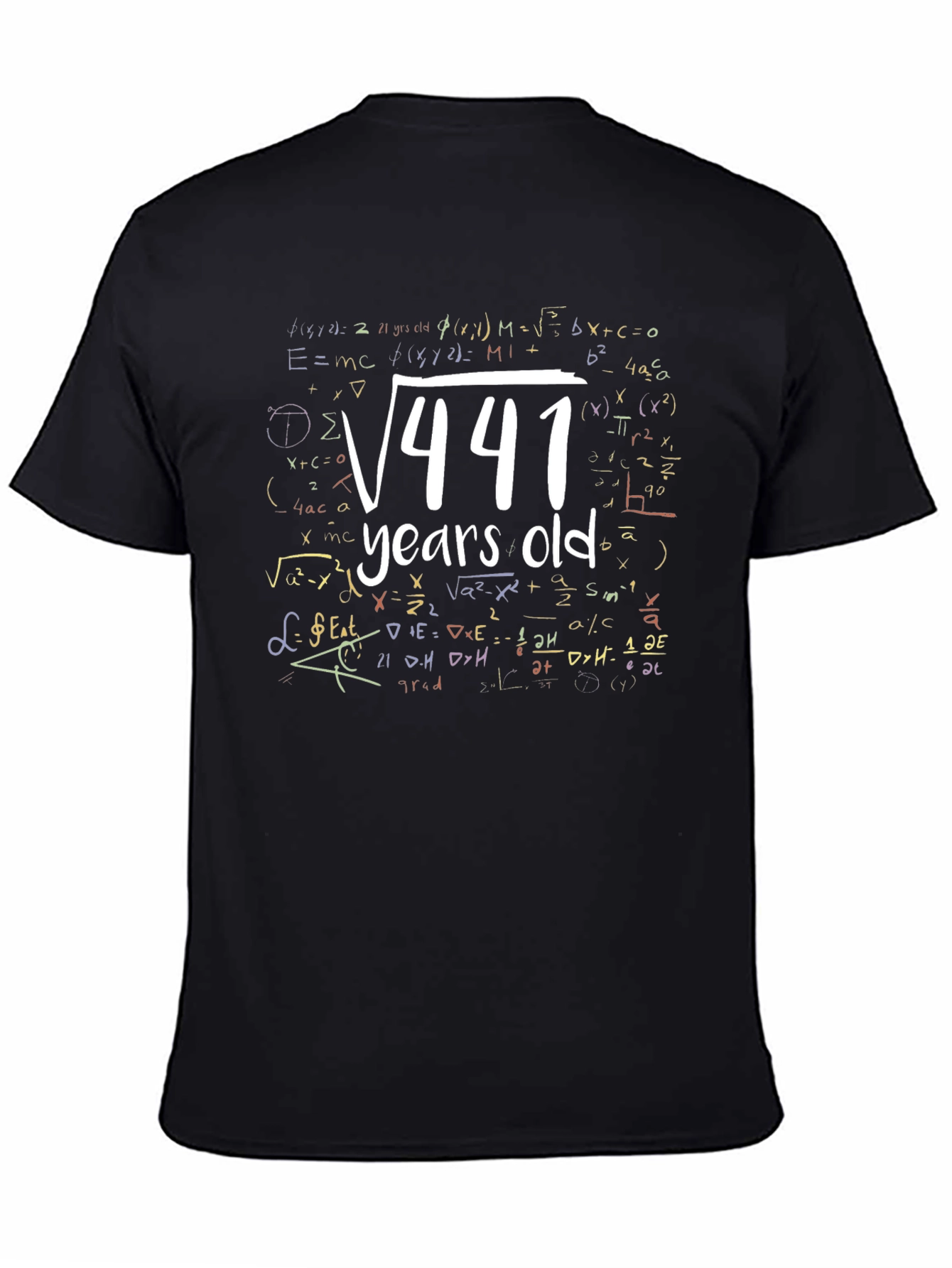 Math 21 Years Old T-Shirt Birthday Gift Idea