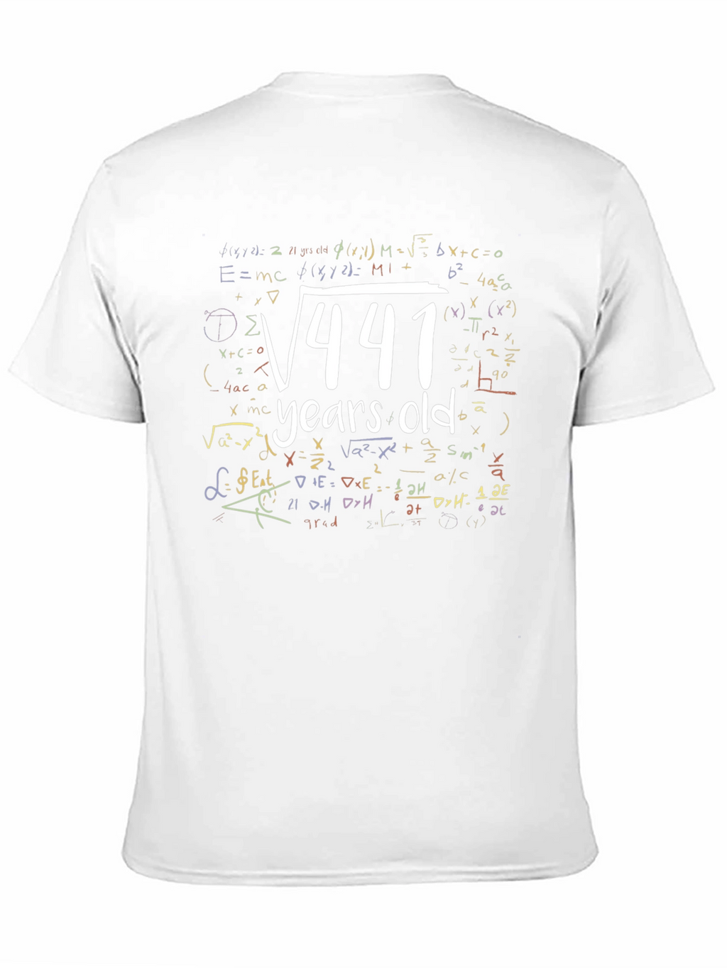 Math 21 Years Old T-Shirt Birthday Gift Idea