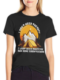 Camping Therapy T-Shirt - Campfire & Friends