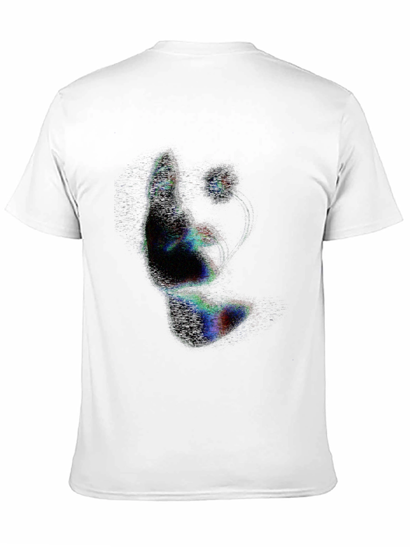 Abstract Face Black T-Shirt - Unique Graphic Tee