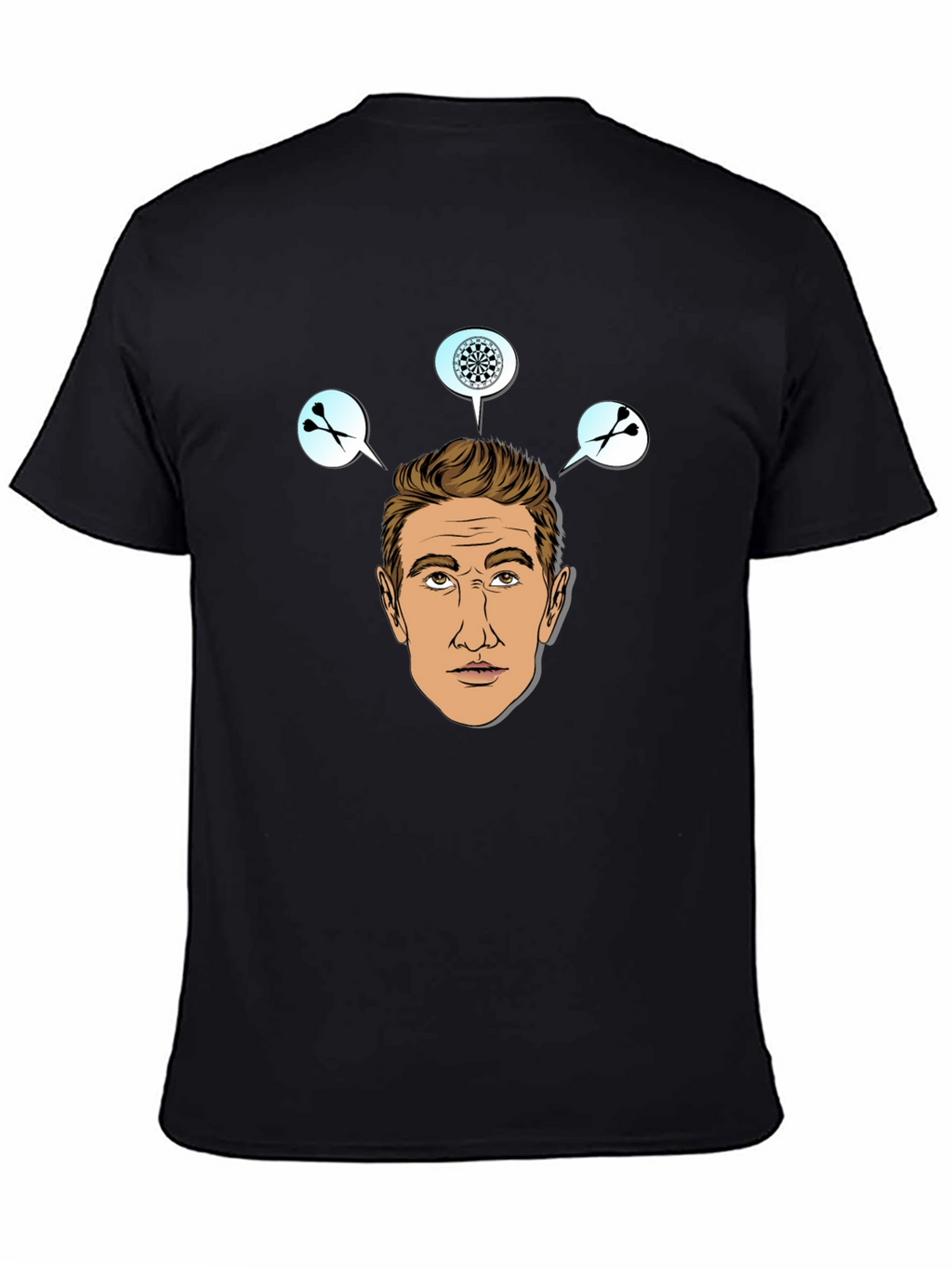 Darts Player Graphic Print T-Shirt