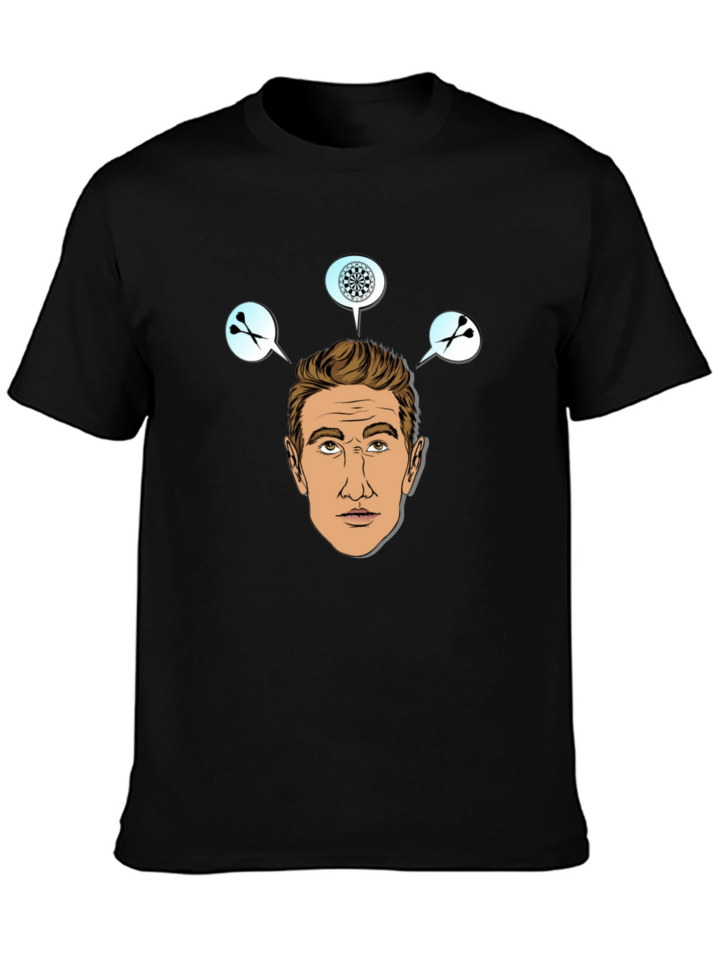 Darts Player Graphic Print T-Shirt