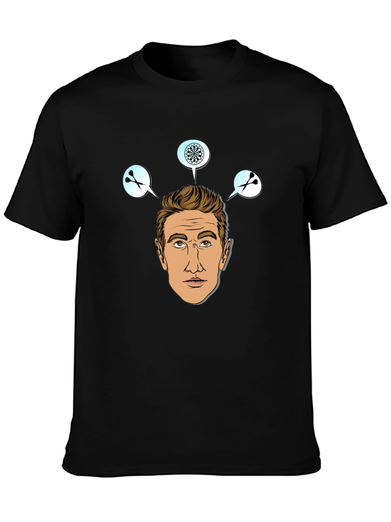 Darts Player Graphic Print T-Shirt