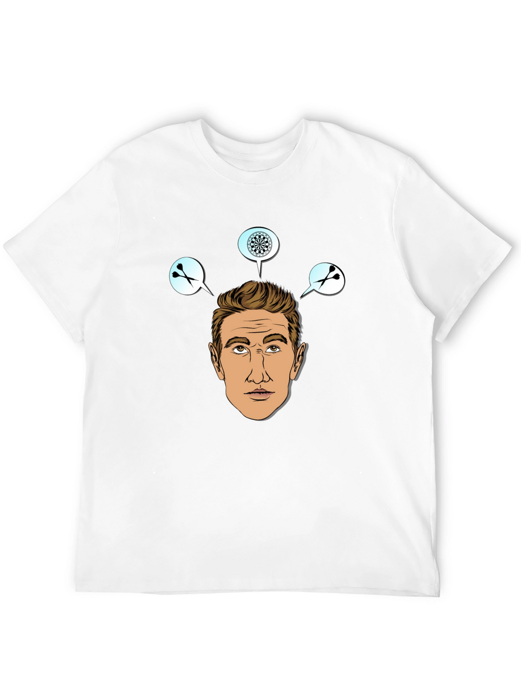 Darts Player Graphic Print T-Shirt