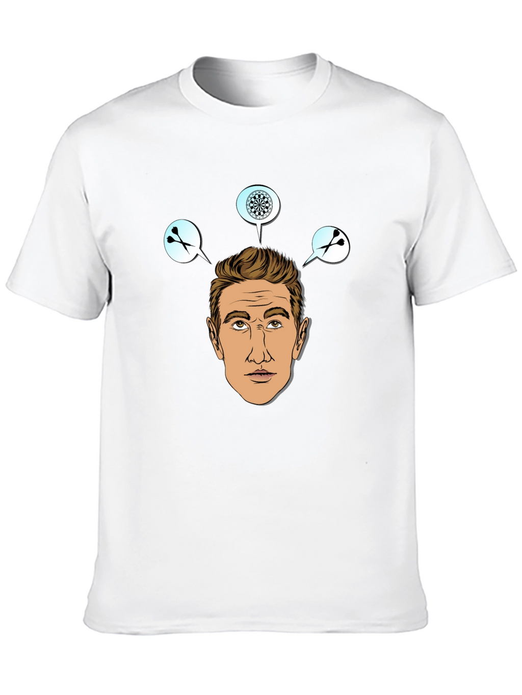 Darts Player Graphic Print T-Shirt