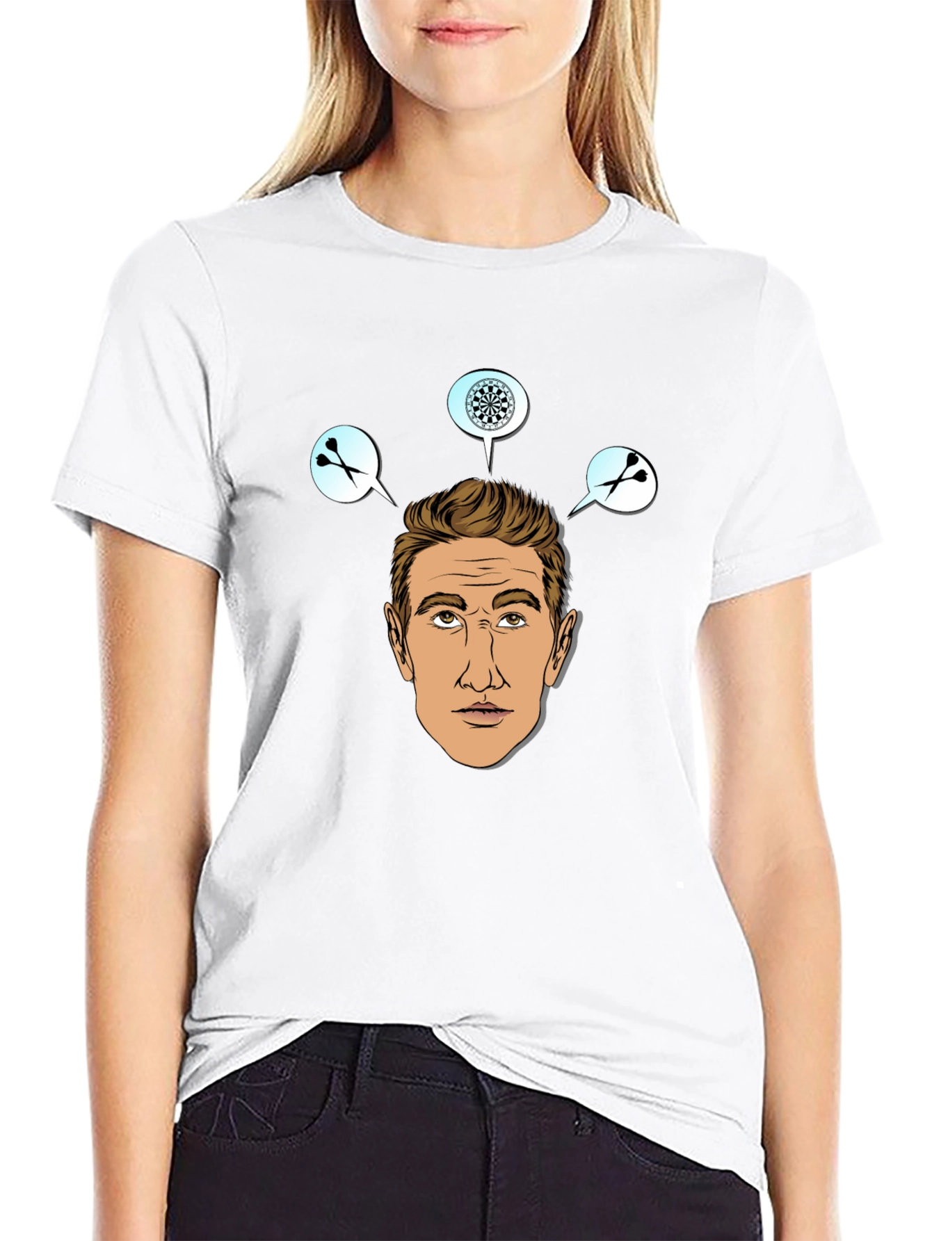Darts Player Graphic Print T-Shirt