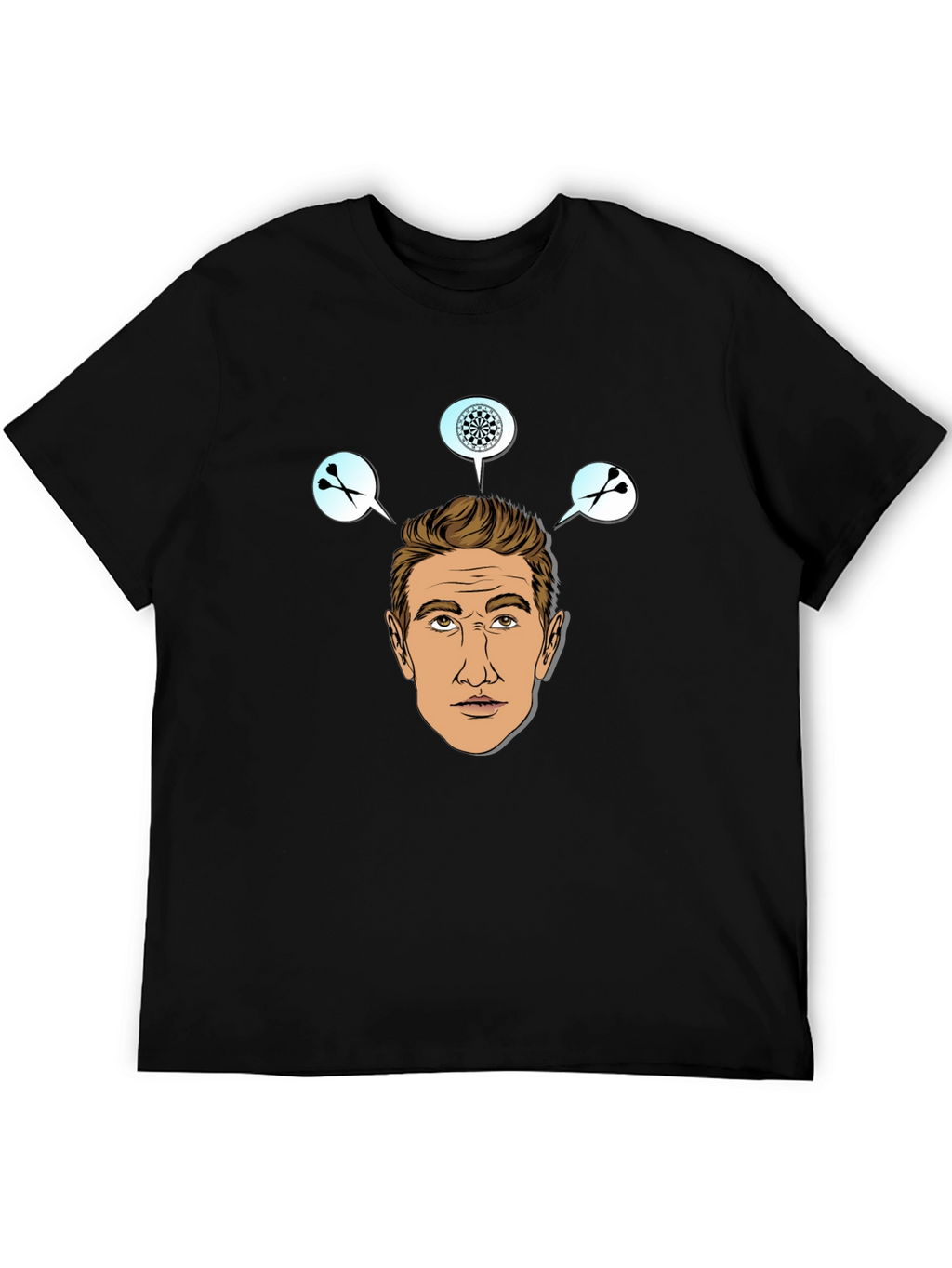 Darts Player Graphic Print T-Shirt