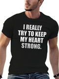 Heart Strong Graphic T-Shirt - Black