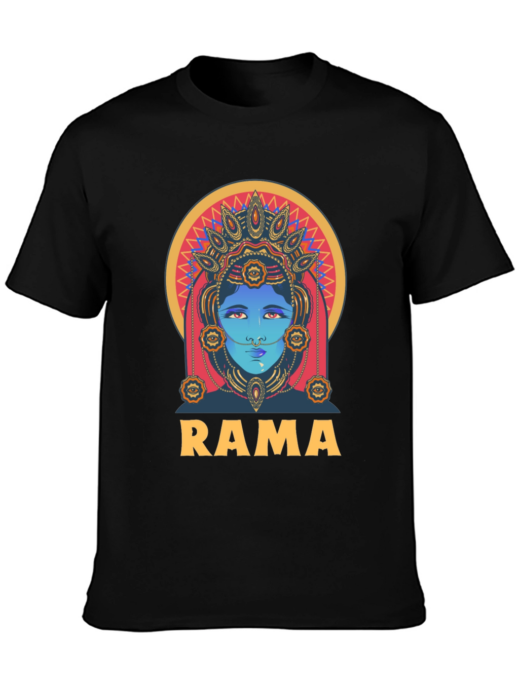 Rama Graphic Tee - Artistic Indian Design