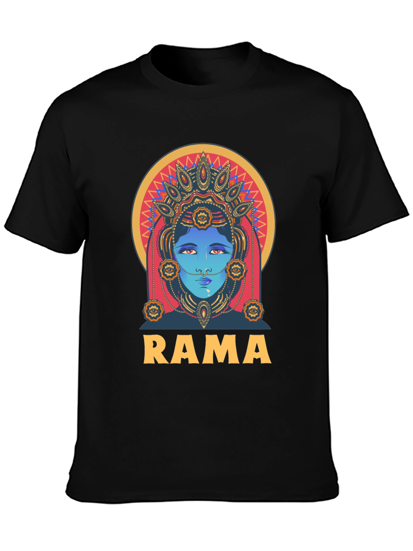 Rama Graphic Tee - Artistic Indian Design