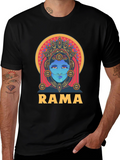 Rama Graphic Tee - Artistic Indian Design