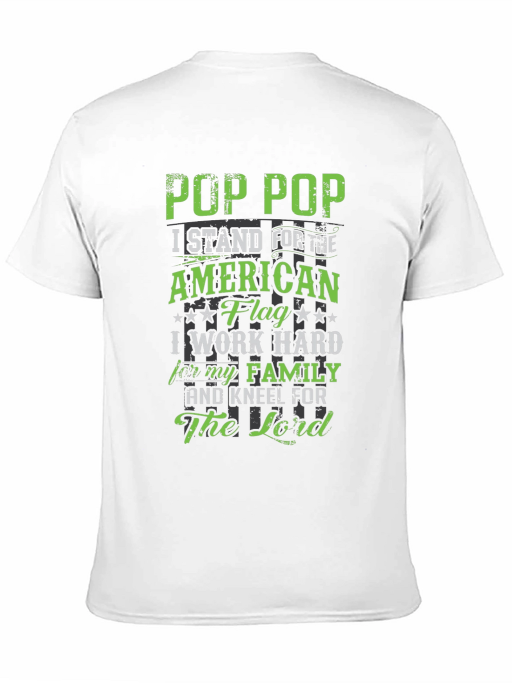 Pop Pop American Flag Graphic Tee