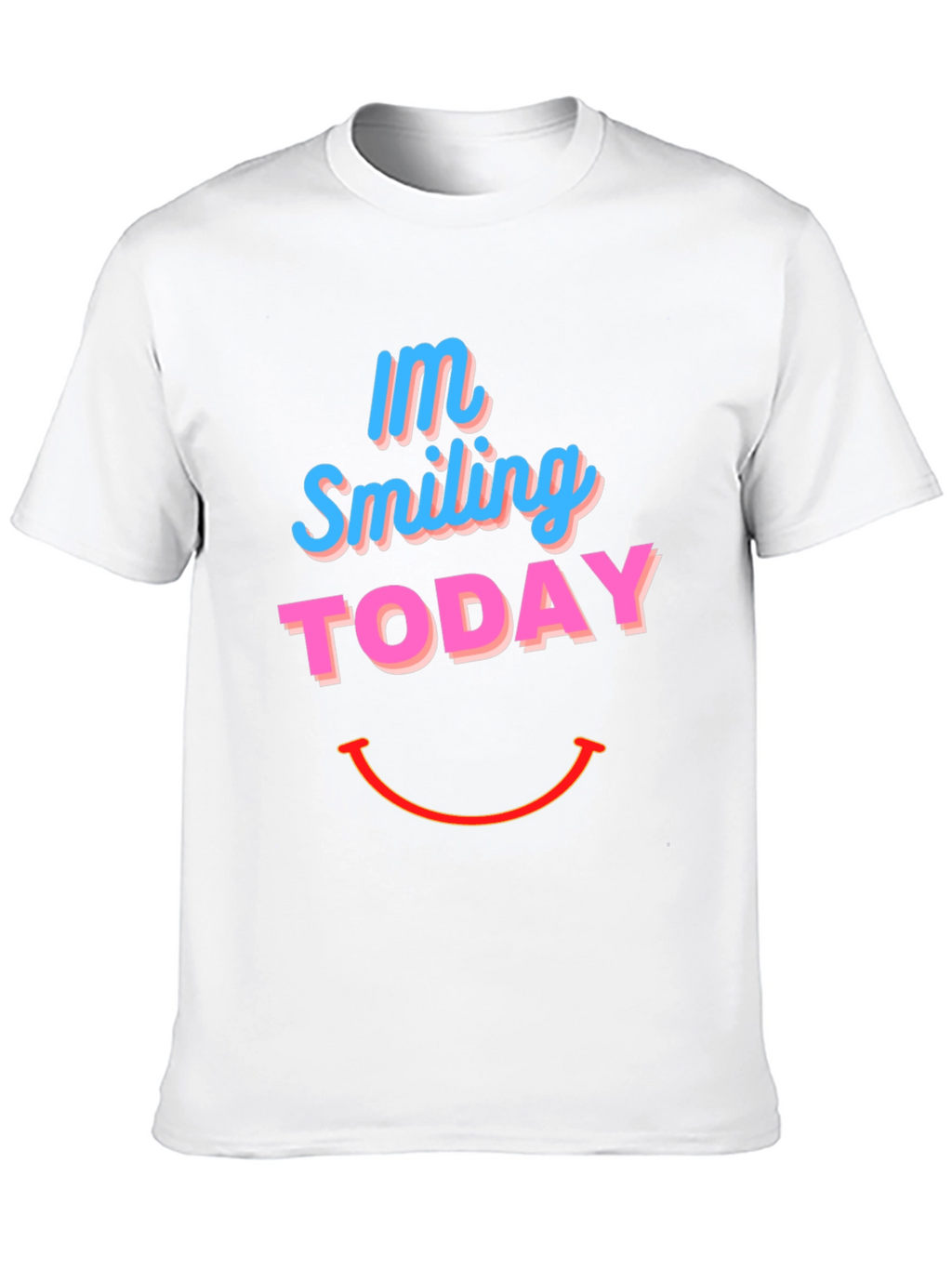 Smiling Today Graphic Print Black T-Shirt
