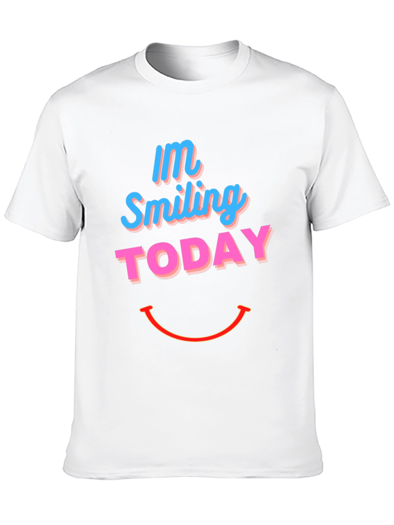 Smiling Today Graphic Print Black T-Shirt