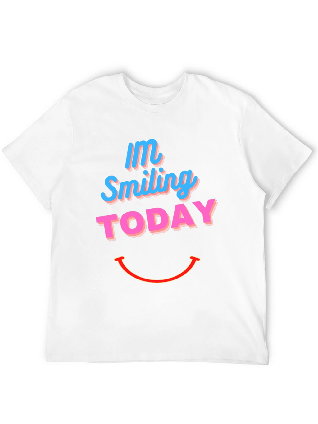 Smiling Today Graphic Print Black T-Shirt