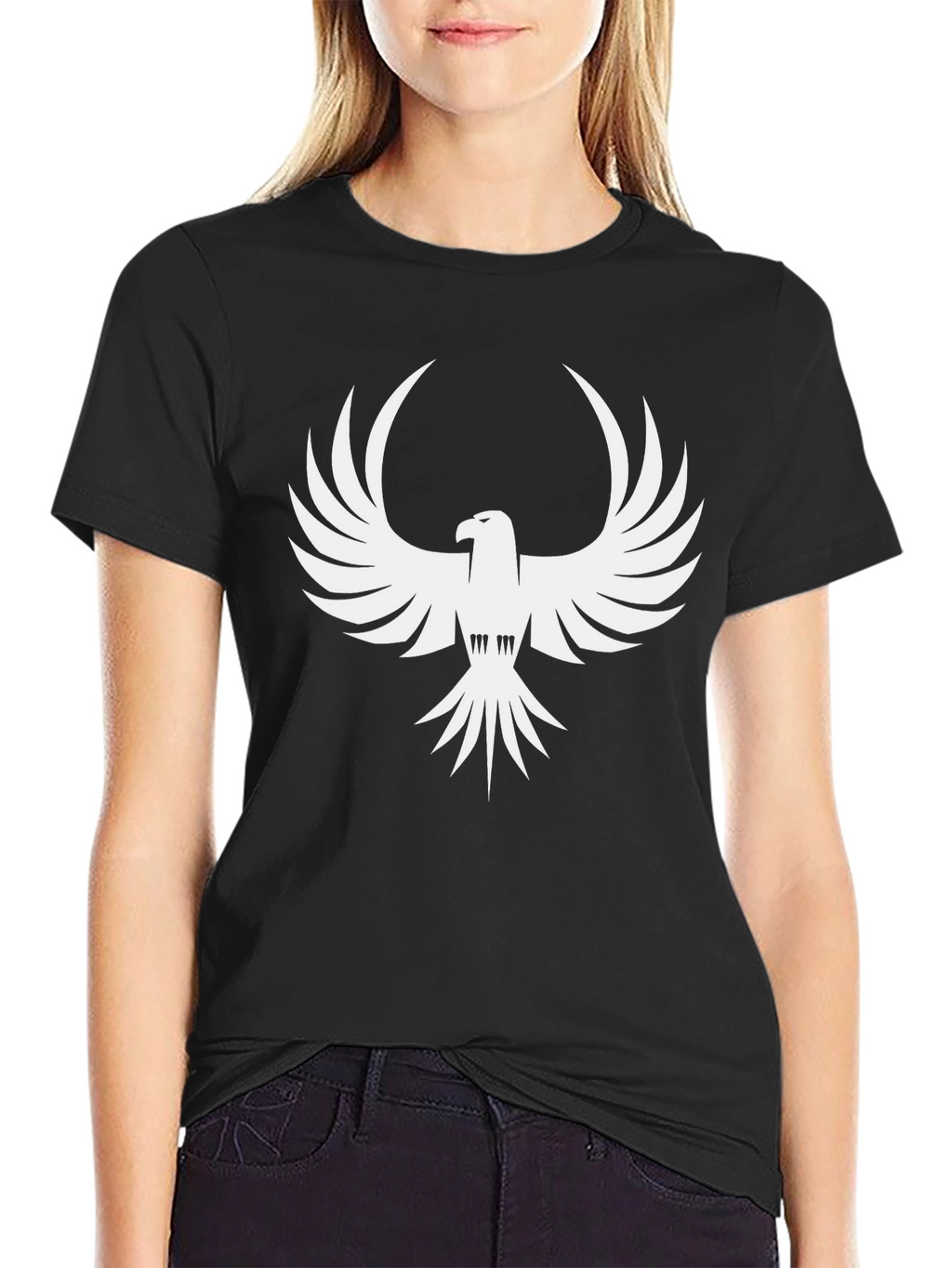 Eagle Graphic Black T-Shirt - Bold Design