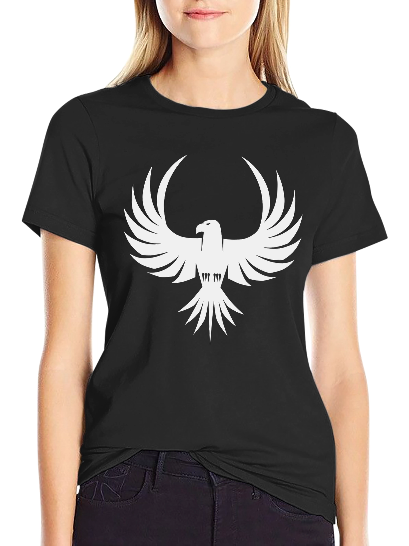 Eagle Graphic Black T-Shirt - Bold Design