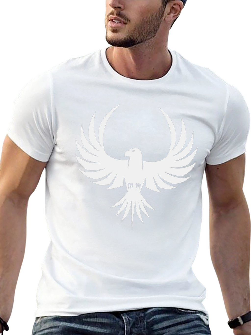 Eagle Graphic Black T-Shirt - Bold Design