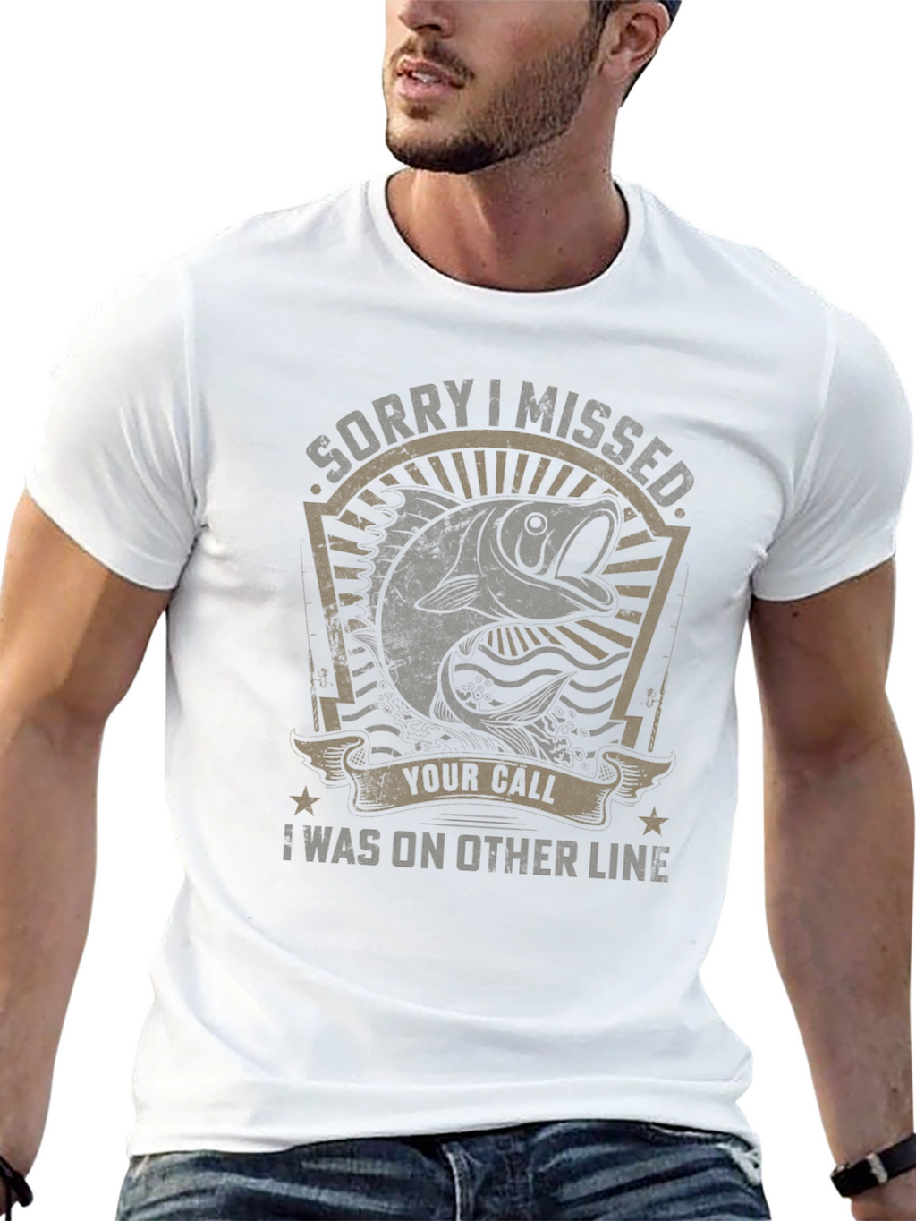 Fishing T-Shirt: Sorry I Missed Your Call