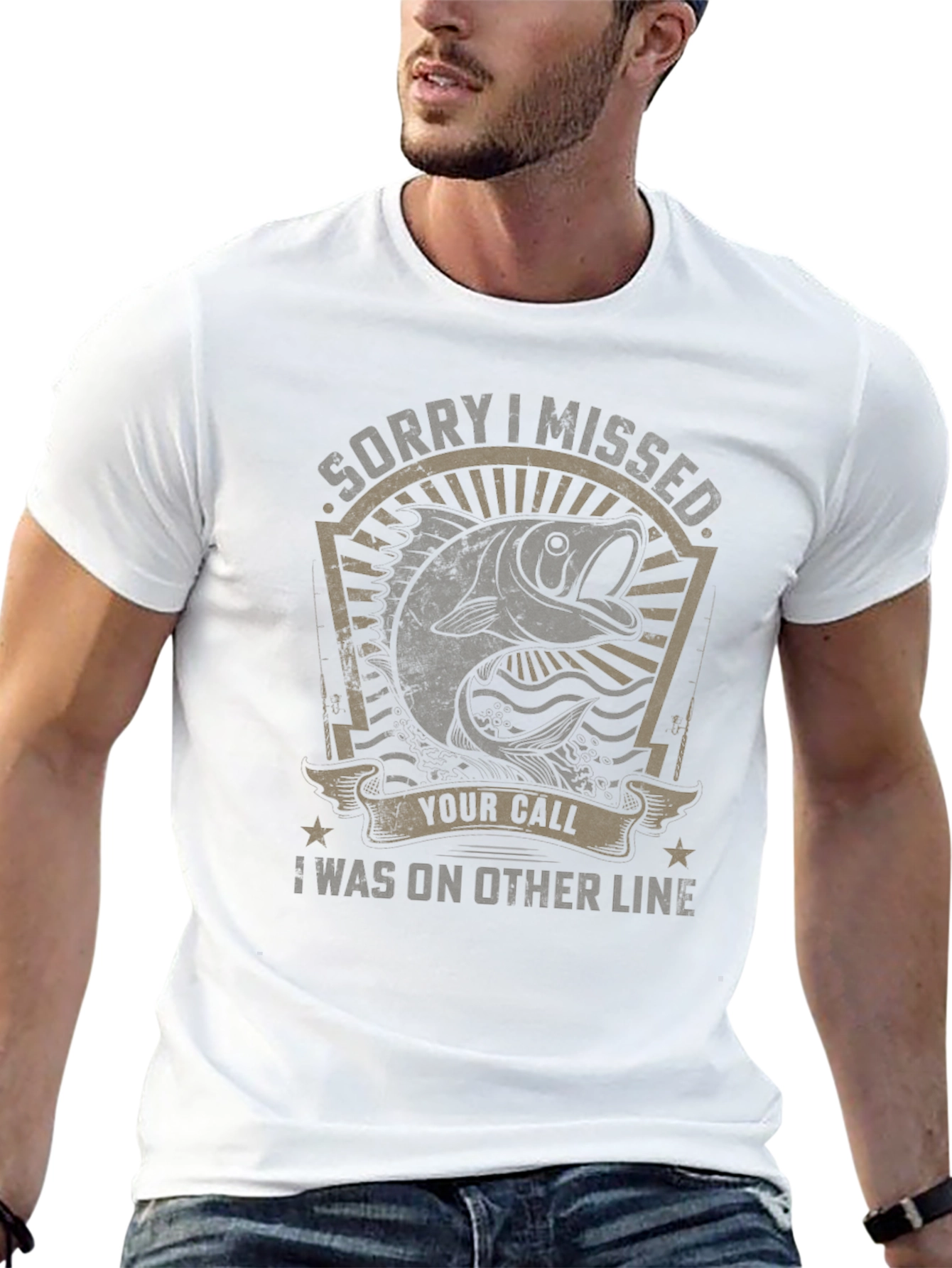 Fishing T-Shirt: Sorry I Missed Your Call
