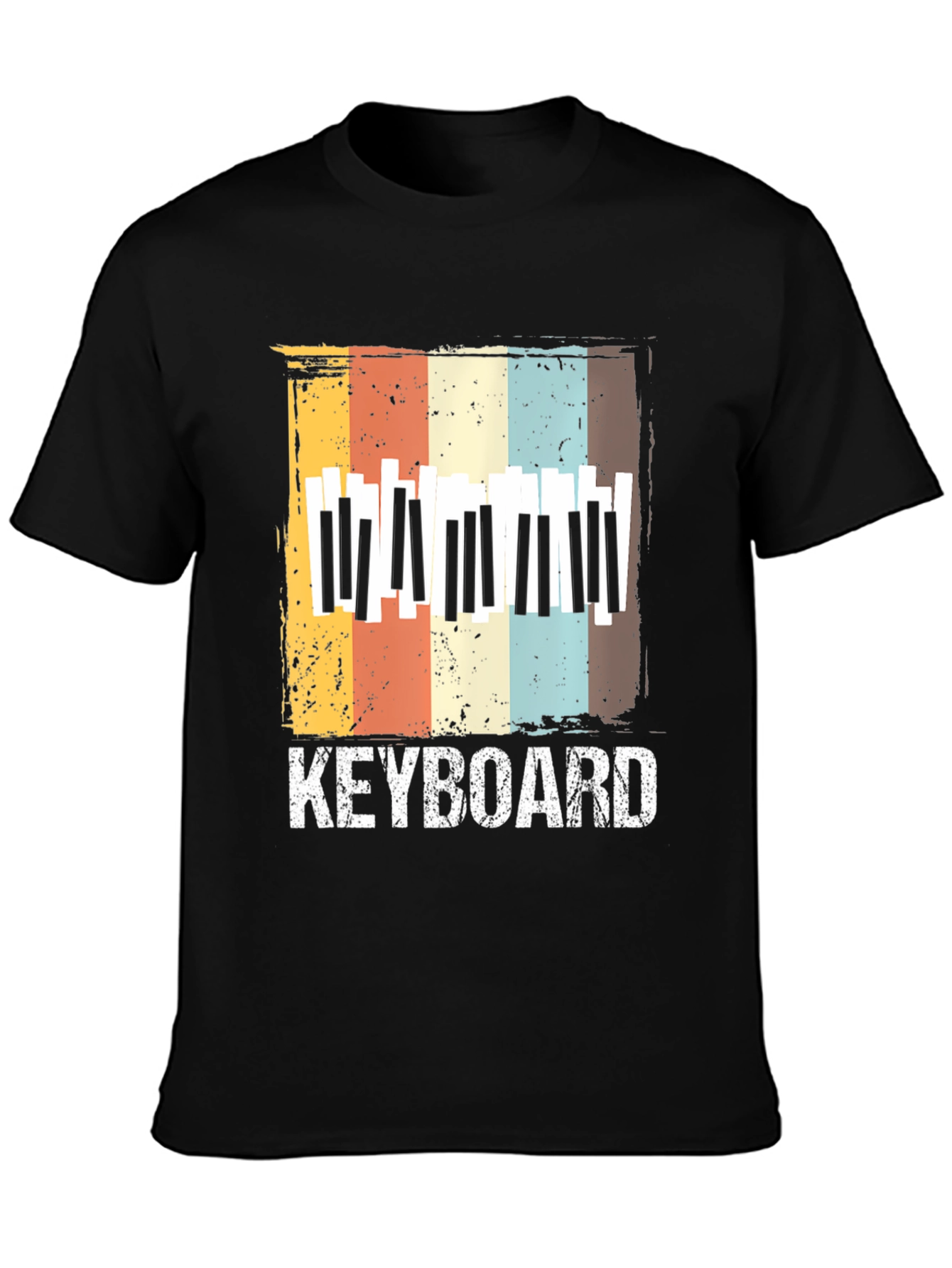 Retro Keyboard T-Shirt - Music Lover Tee