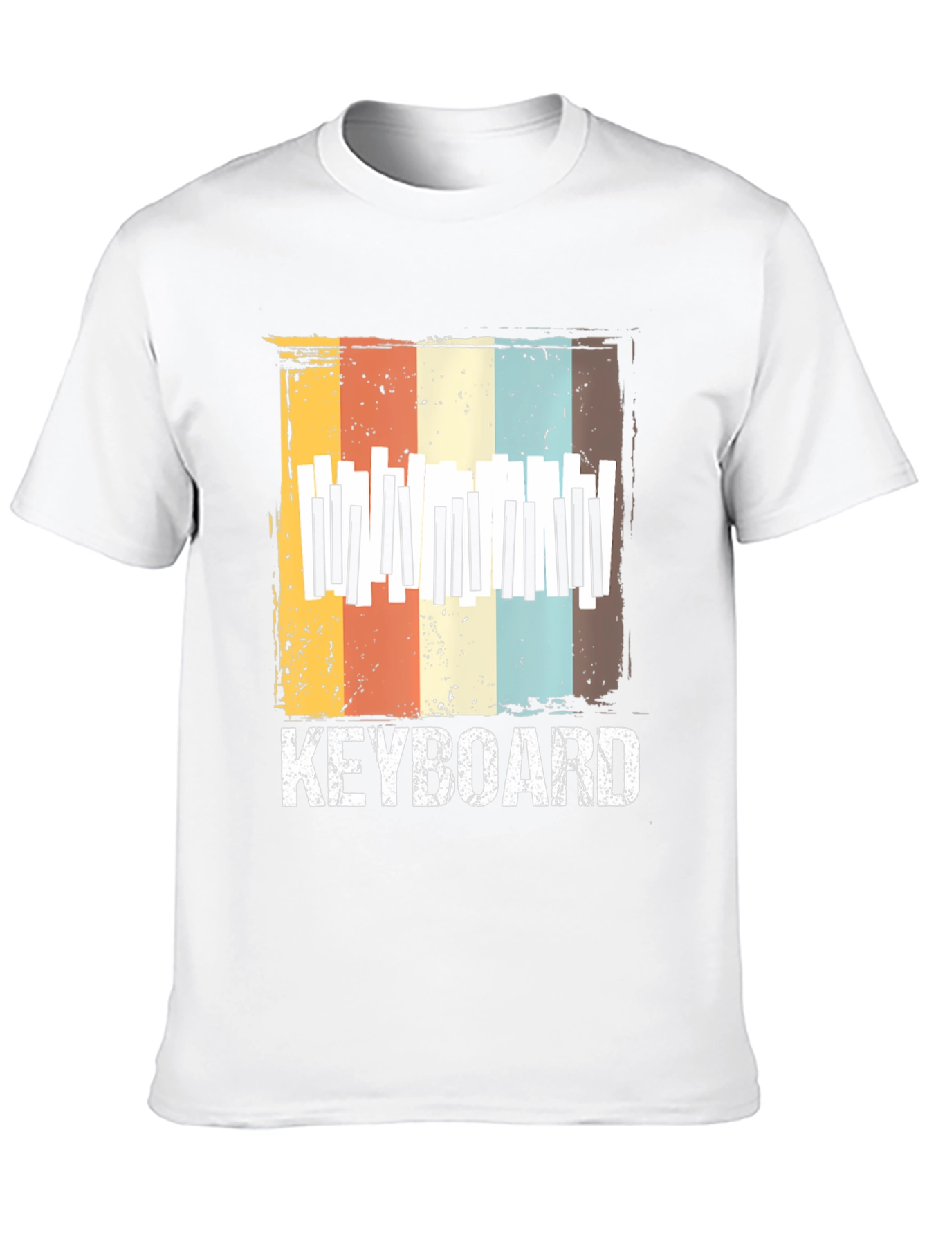 Retro Keyboard T-Shirt - Music Lover Tee