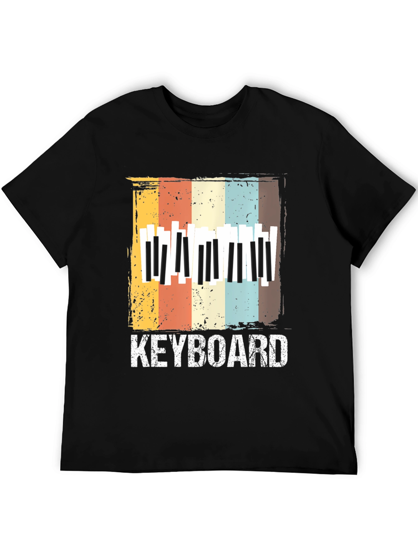 Retro Keyboard T-Shirt - Music Lover Tee