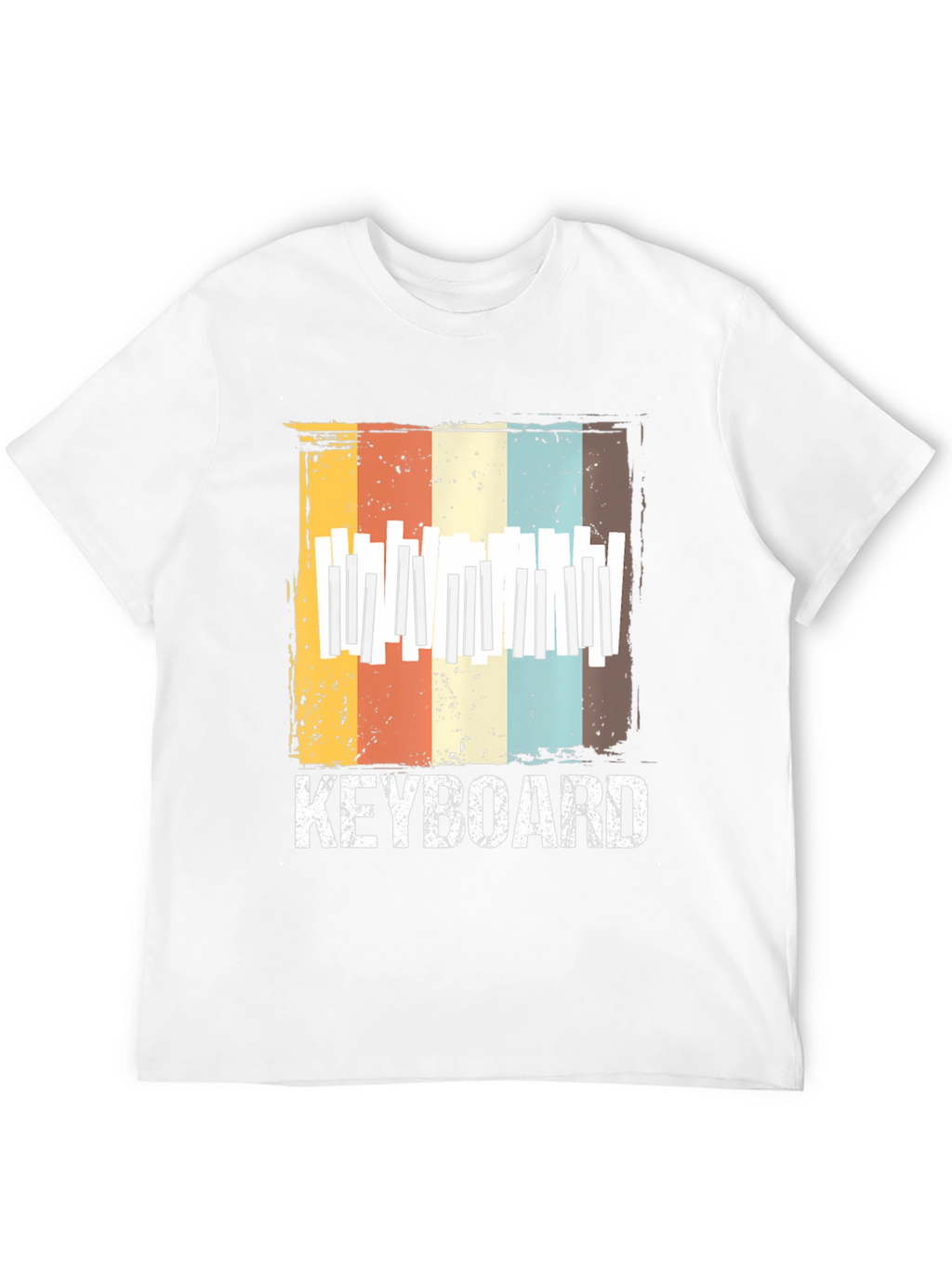 Retro Keyboard T-Shirt - Music Lover Tee