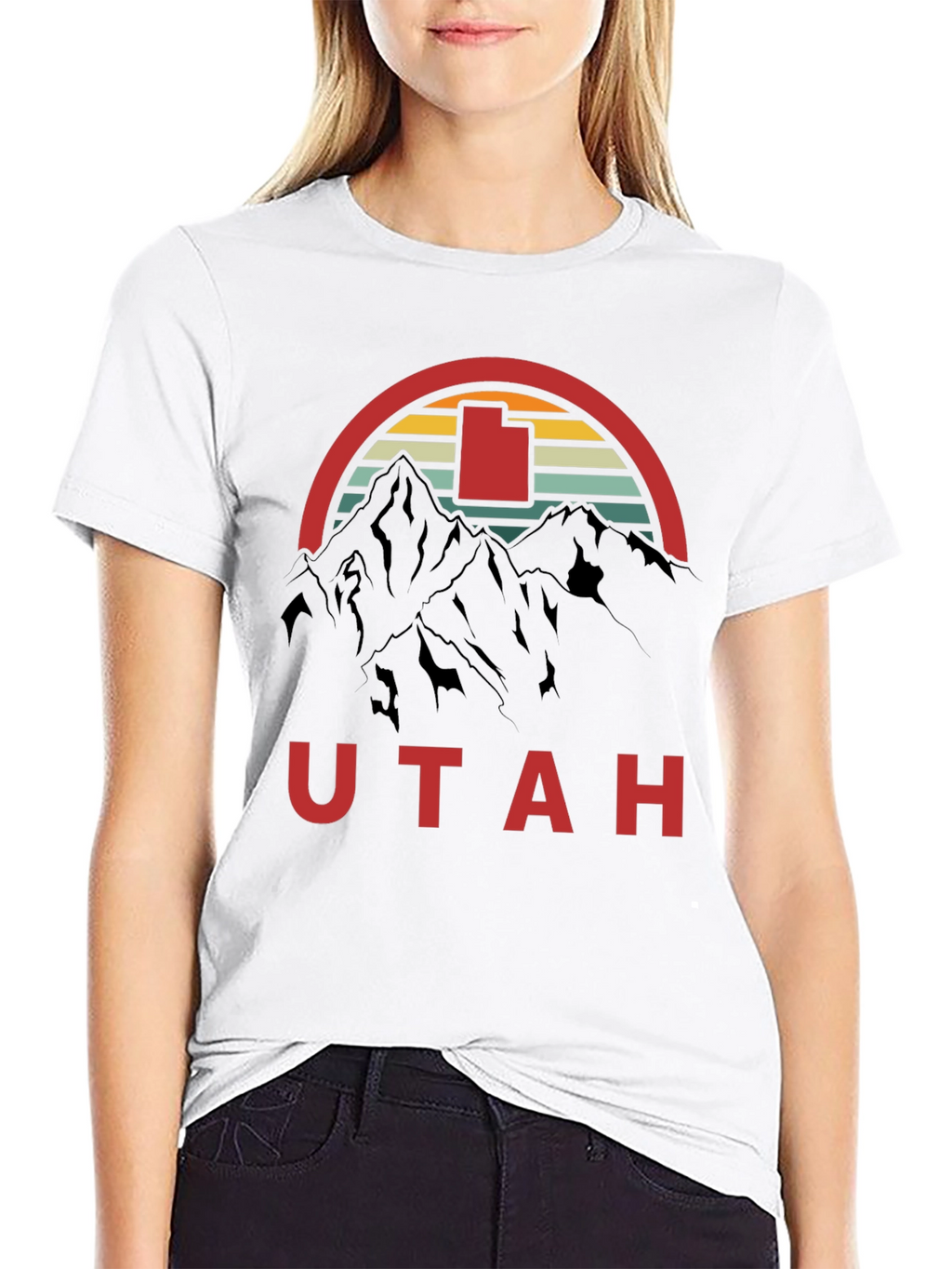 Utah Mountain Retro Graphic Tee